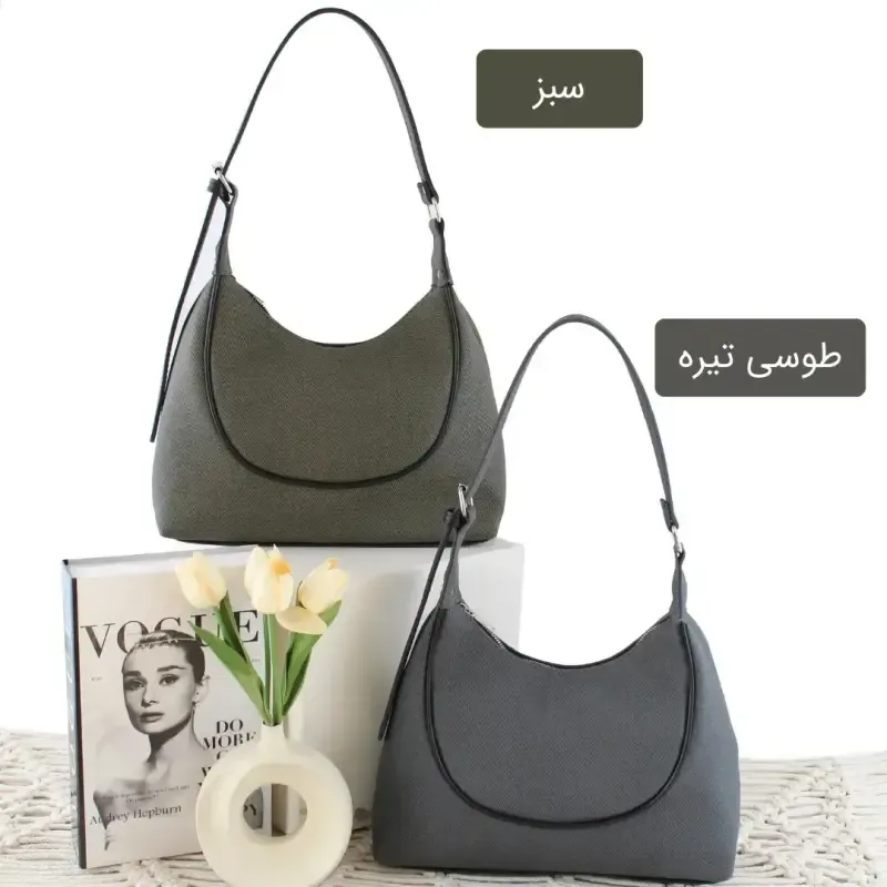 کیف زنانه چرم مصنوعی روزمره اسپرت ابعاد 31 در 23 سانتیمتر