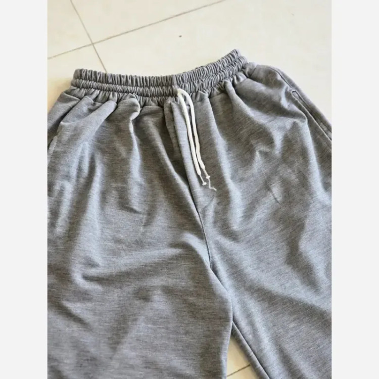 شلوار اسلش فول بگ مشکی طوسی برفی سایز XXL XXXL مناسب آقایان و خانم ها قد 115