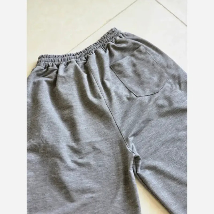 شلوار اسلش فول بگ مشکی طوسی برفی سایز XXL XXXL مناسب آقایان و خانم ها قد 115