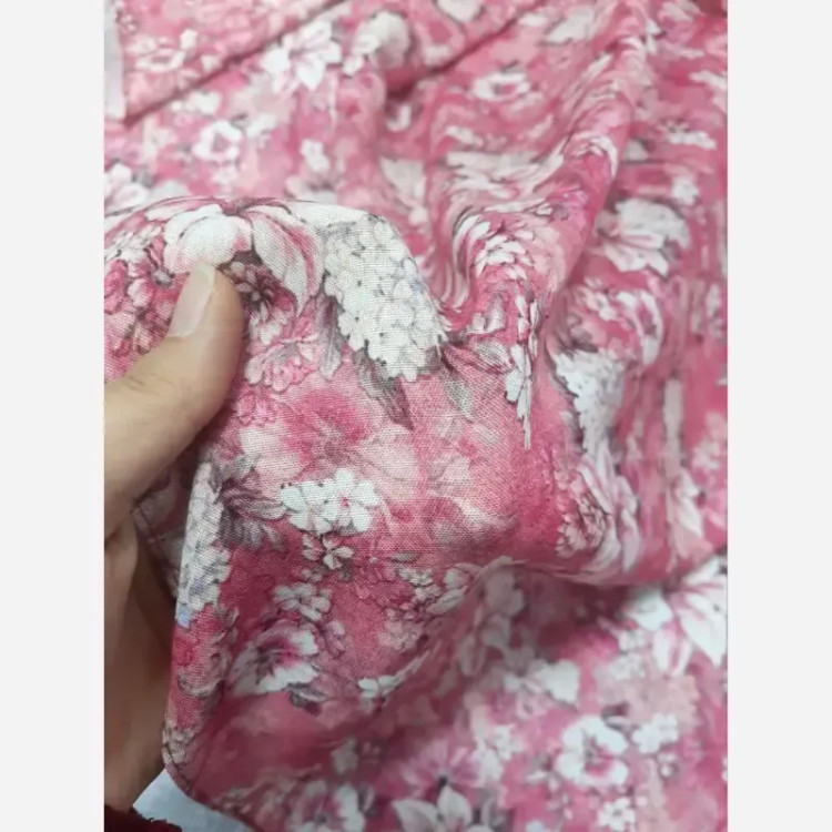 روسری نخ کاستوم طرح نسترن سایز 140 شیک و پوش