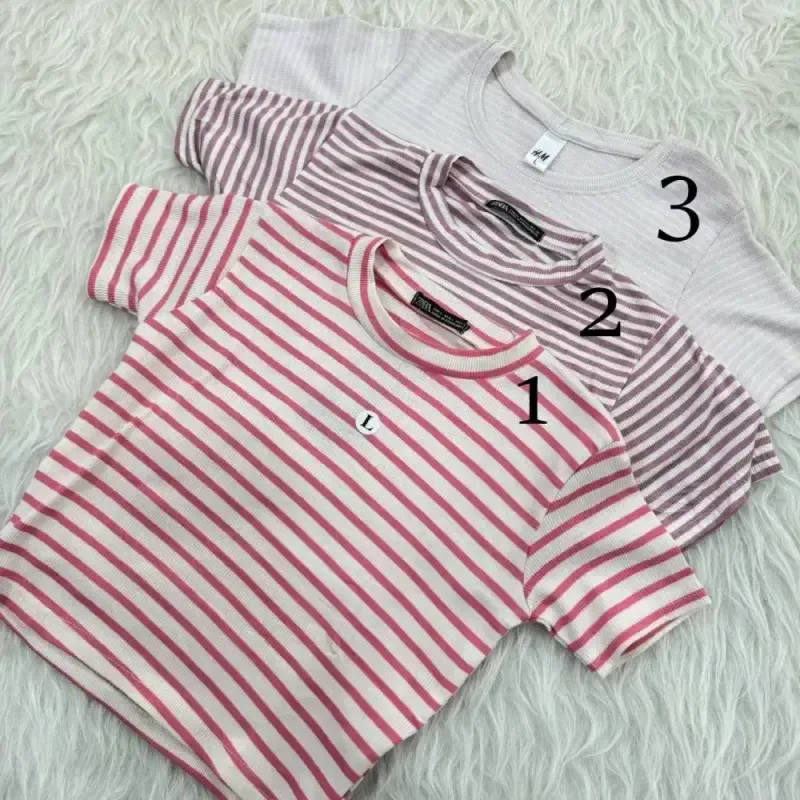 کراپ راه راه کبریتی چهارفصل زنانه دخترانه تنخور شیک سایز S M L XL XXL