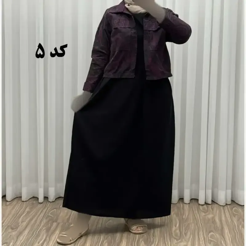 کت سارافون ترمه پاموق کد 1524 فری سایز مناسب تا سایز 46 جنس لینن چهارفصل شیک و راحت