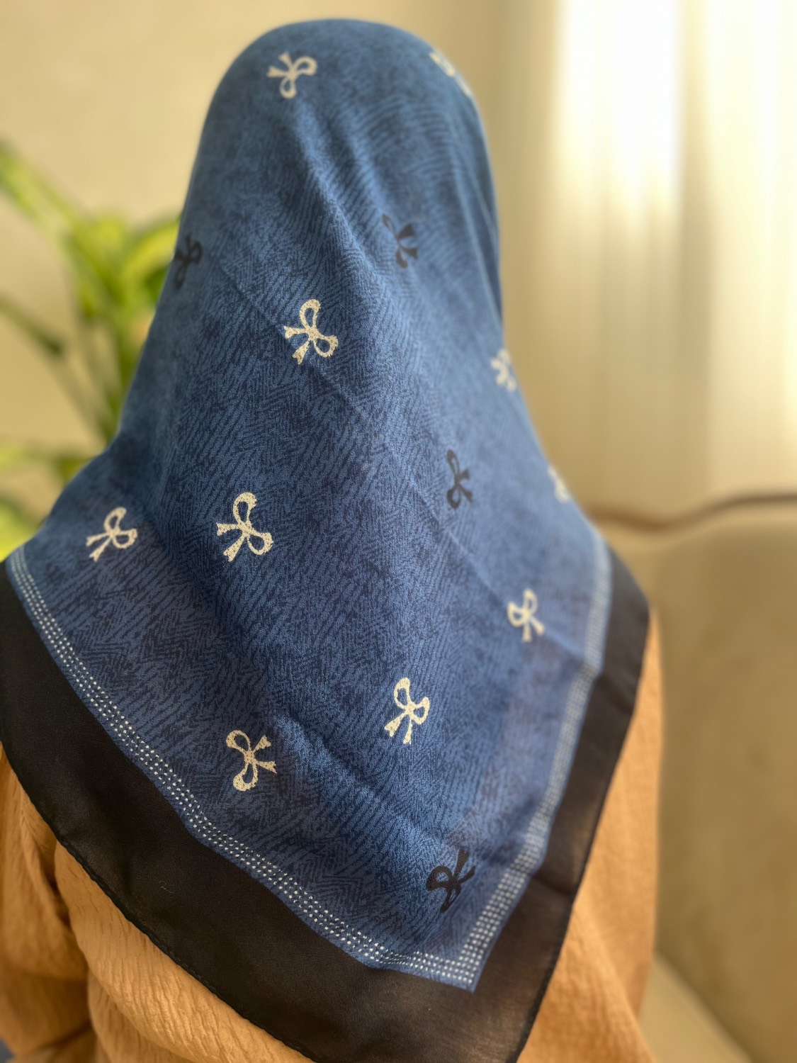 روسری نخی قواره 100 طرح پاپیون | دارای رنگبندی